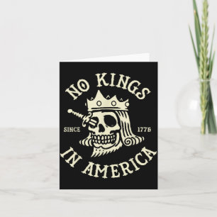 Totenkopf Keine Könige in Amerika seit 1776 Karte