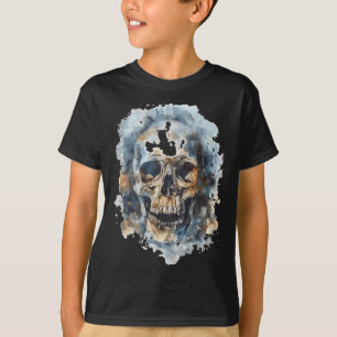 Totenkopf-Kostüm Halloween Grusel Art Skull T-Shirt