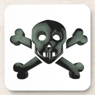 Totenkopf Kreuzknochen Untersetzer