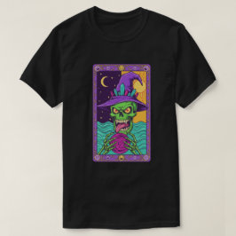 Totenkopf-Magier-Graffiti-Fantasy-Streetwear-T-Shi T-Shirt