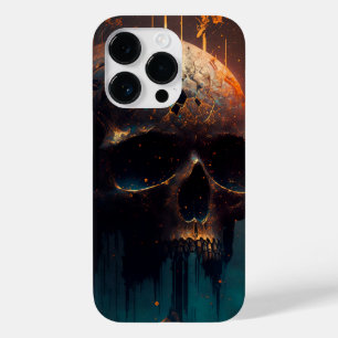 Totenkopf mit apokalyptischer Hintergrund Case-Mate iPhone 14 Pro Hülle
