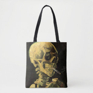 Totenkopf mit brennender Zigarette von Vincent van