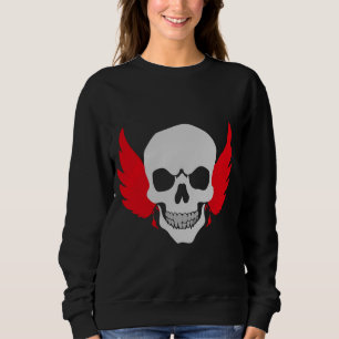 Totenkopf mit Flügeln Sweatshirt