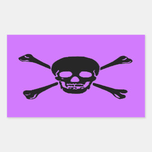 "Totenkopf mit gekreuzter Knochen-" Aufkleber