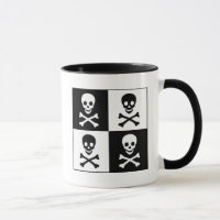 Totenkopf mit gekreuzter Knochen