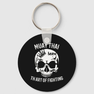 Totenkopf Muay Thai - Nak Muay, Kickboxing-Geschen Schlüsselanhänger