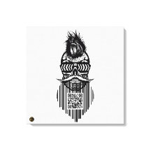 Totenkopf QR G-Skulls Strichcode mit Bart 7