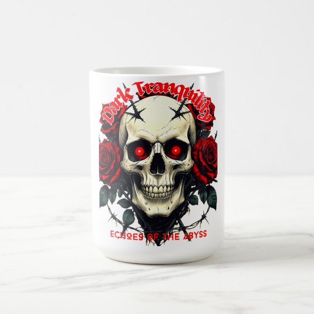 Totenkopf & Rosen – Dark Tranquility Kaffeetasse (Mittel)