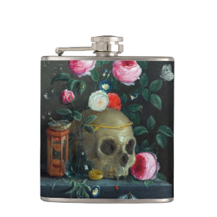 Totenkopf & Rosen Flachmann
