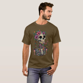 Totenkopf Skelett Gothic Kunst Dark Fantasy T-Shir T-Shirt