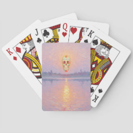Totenkopf-Sunset-Klassiker-Spielkarten Spielkarten