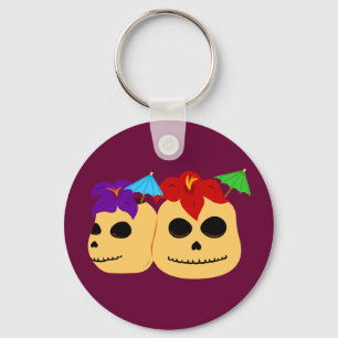 Totenkopf Tiki Tassen Schlüsselanhänger