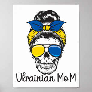 Totenkopf Ukrainisches Mädchen Ukraine Ungefrischt Poster