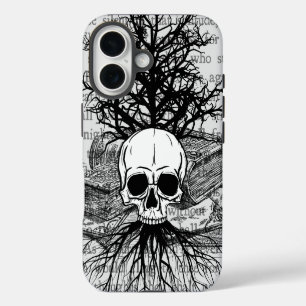 Totenkopf- und Bücher-Etui Case-Mate iPhone-Hülle iPhone 16 Hülle