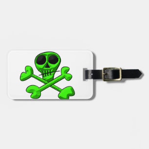Totenkopf- und Kreuzknochen-Muster Gepäckanhänger