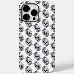 Totenkopf- und Rosen-Skizze Case-Mate iPhone 14 Pro Max Hülle