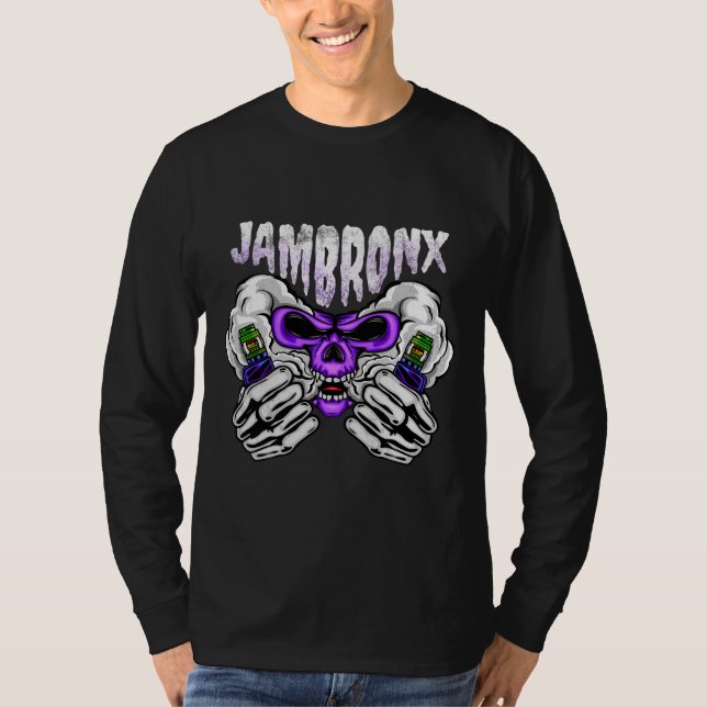 Totenkopf Vape Rauch T-Shirt (Vorderseite)