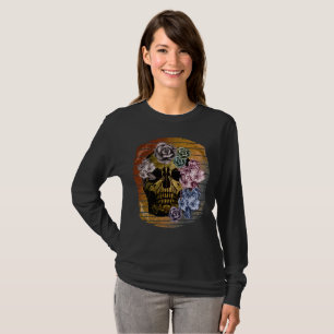 TOTENKOPF VINTAGE BLUMEN T-Shirt