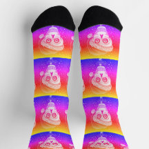 TOTENKOPF WEIHNACHTS-SKELETT RAINBOW