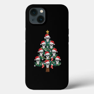 Totenkopf-Weihnachtsbaum-Pyjama Cooler Skelett-Wei iPhone 13 Hülle