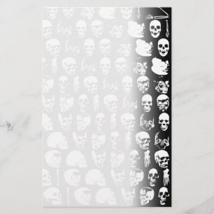 Totenköpfe Horror Goth Death Rock Monster Briefpapier