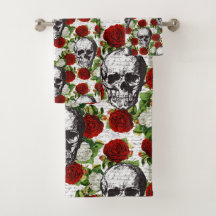 Totenköpfe und Rosen