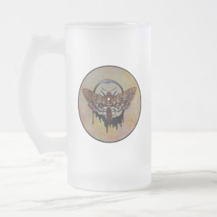 Totenkopfmoth Mattglas Bierglas