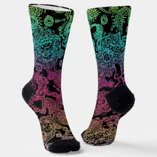Totenmasken-Socken mit Totenkopf-Muster Socken