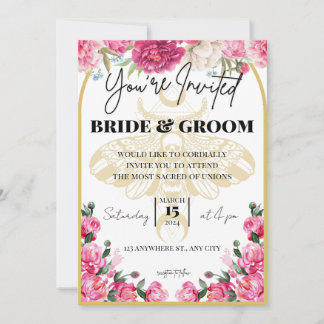 Totenmond Hochzeit - Einladung