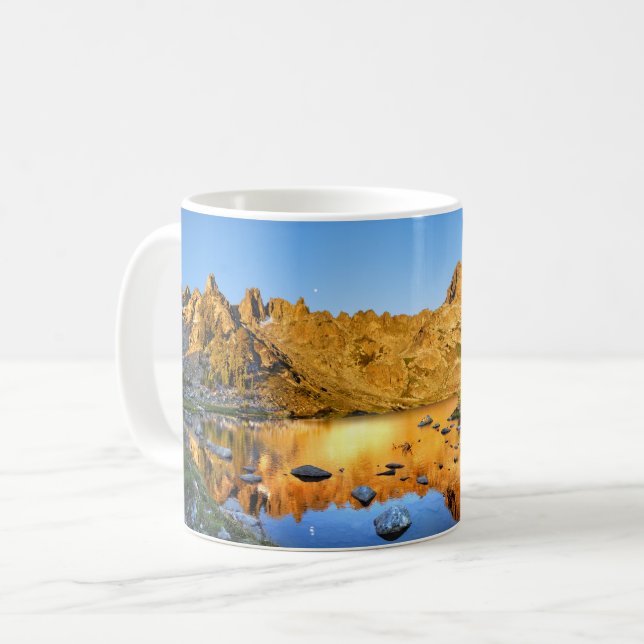Totenpferdsee Sunrise - Sierra Kaffeetasse (Vorderseite Links)
