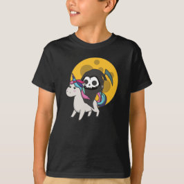 Totenrennen Einhorn Funny Unicorns Mond T-Shirt