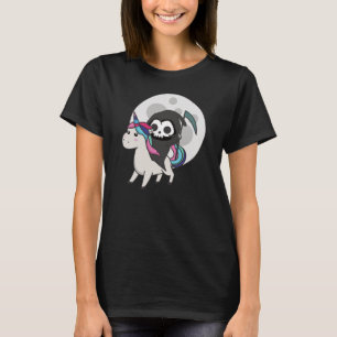 Totenrennen Einhorn Funny Unicorns Mond T-Shirt