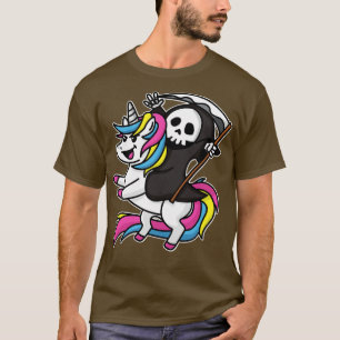 Totenrennen Einhorn Niedlich, aber Beängstigend sp T-Shirt