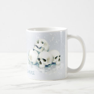 Totenschädel im Schnee Kaffeetasse