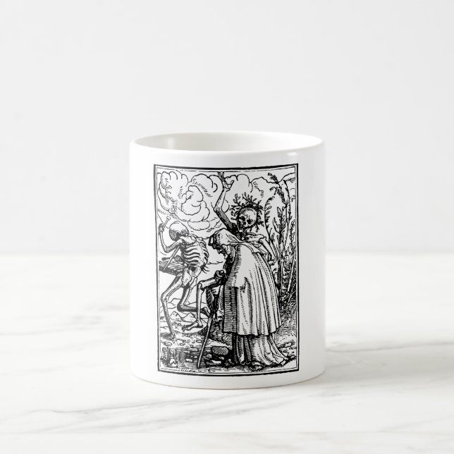Totentanz, Dance of macabre (Holbein) Kaffeetasse (Mittel)