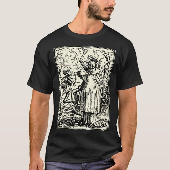 Totentanz, Dance of macabre (Holbein) T-Shirt (Vorderseite)