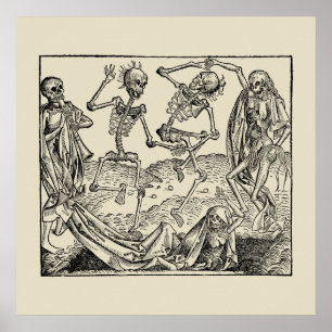 Totentanz / Tanz von Makabre Poster