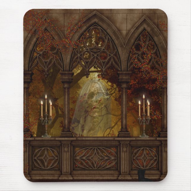 Totenziffer Halloween Mousepad (Vorne)