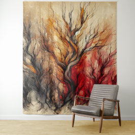 Toter Baum 3 - Wasserfarbe Wandteppich