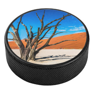 Toter Baum in Deadvlei, Namibia Eishockey Puck