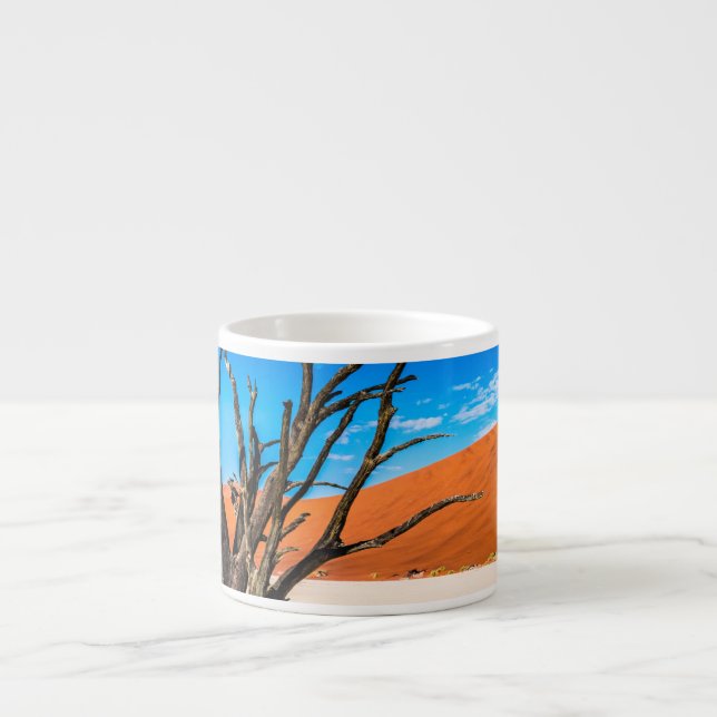 Toter Baum in Deadvlei, Namibia Espressotasse (Vorderseite)