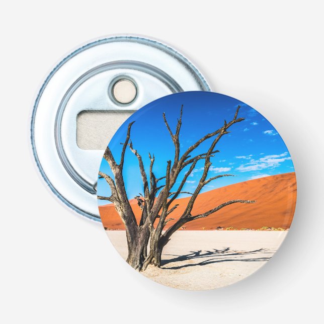 Toter Baum in Deadvlei, Namibia Flaschenöffner (Vorderseite)