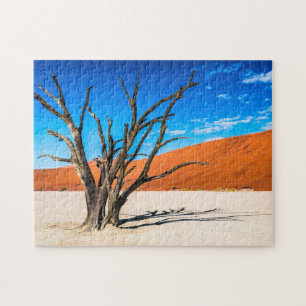 Toter Baum in Deadvlei, Namibia Puzzle