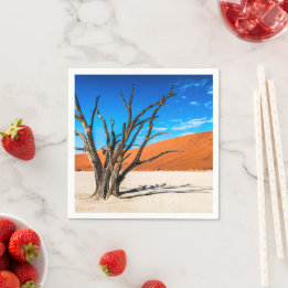 Toter Baum in Deadvlei, Namibia Serviette