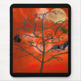 Toter Baum inmitten eines Orangen Beängstigenden S Mousepad