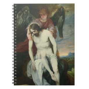 Toter Christus gestützt durch einen Engel, Notizblock