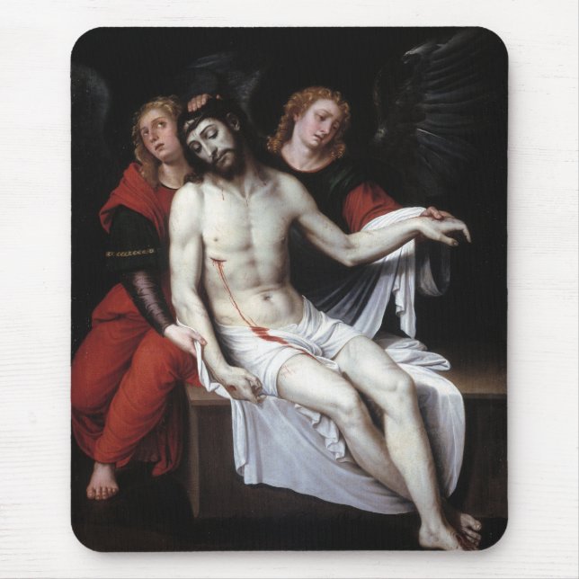 Toter Christus, unterstützt von zwei Engeln (Ribal Mousepad (Vorne)