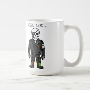 Toter Cooler Skelett Biker Halloween Kaffeetasse