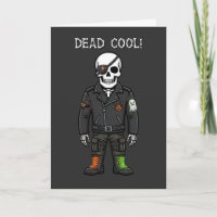 Toter cooler Skelett-Biker | Halloween