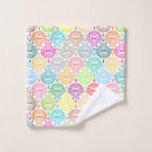 Toter Damast-festlicher bunter Waschlappen